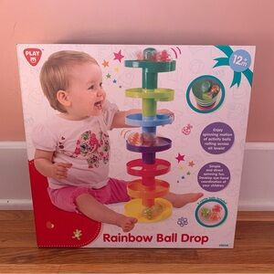 New in Box Playgo Rainbow Ball Drop Learning Toy Non-Electronic Bright Colors